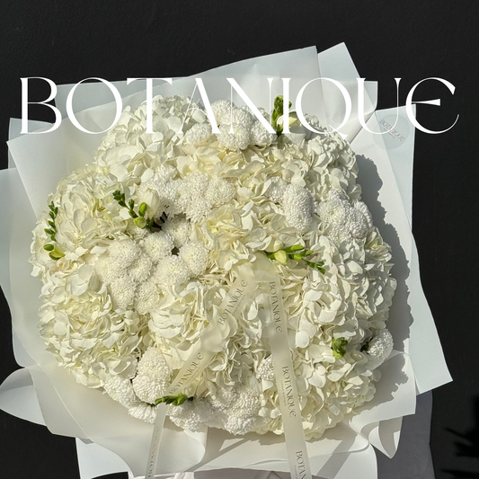 Mixed Bouquet with hortensia, freesia and Chrysanthemum